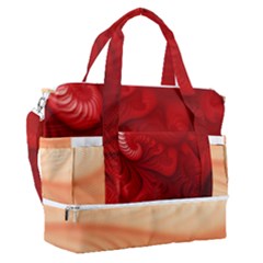 Lachs Kl Rotweissschwarz Kl Sports Shoulder Bag With Shoes Compartment