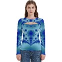 pattern 2 Women s Cut Out Long Sleeve T-Shirt View1