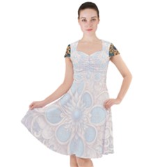 Pattern 1 Muster 7 Cap Sleeve Midi Dress With Pockets
