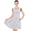 Pattern 1 Muster 7 Cap Sleeve Midi Dress With Pockets View1