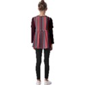 Streifen Kids  V Neck Casual Top View2