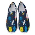 Big Set Cute Astronauts Space Planets Stars Aliens Rockets Ufo Constellations Satellite Moon Rover V Women s Slip On Sneakers View1