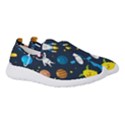Big Set Cute Astronauts Space Planets Stars Aliens Rockets Ufo Constellations Satellite Moon Rover V Women s Slip On Sneakers View3