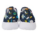 Big Set Cute Astronauts Space Planets Stars Aliens Rockets Ufo Constellations Satellite Moon Rover V Women s Slip On Sneakers View4