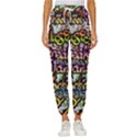 Graffiti Word Seamless Pattern Women s Cropped Drawstring Pants View1