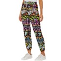 Graffiti Word Seamless Pattern Women s Cropped Drawstring Pants View2