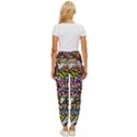 Graffiti Word Seamless Pattern Women s Cropped Drawstring Pants View4
