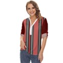 Dunkelrot4 Rosa Grau Streifen Dunkelrot3 Zip Up Long Sleeve Blouse View2