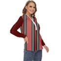 Dunkelrot4 Rosa Grau Streifen Dunkelrot3 Zip Up Long Sleeve Blouse View3