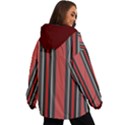 Dunkelrot4 Rosa Grau Streifen Dunkelrot3 Women s Ski and Snowboard Waterproof Breathable Jacket View4