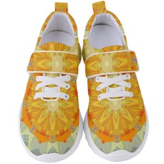 Sunshine Sunny Sun Abstract Yellow Women s Velcro Strap Shoes