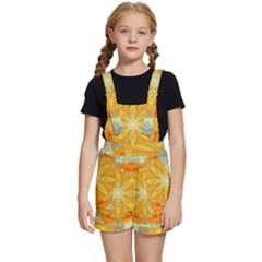 Sunshine Sunny Sun Abstract Yellow Kids  Short Overalls