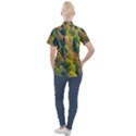 Forest Trees Leaves Fall Autumn Nature Sunshine Women s Short Sleeve Pocket Shirt View2