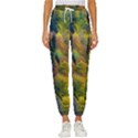 Forest Trees Leaves Fall Autumn Nature Sunshine Women s Cropped Drawstring Pants View1