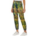 Forest Trees Leaves Fall Autumn Nature Sunshine Women s Cropped Drawstring Pants View2