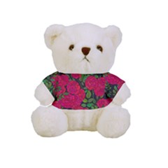 Seamless Pattern With Colorful Bush Roses Full Print Cuddly Teddy Bear