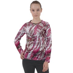Abstract Blend Women s Long Sleeve Raglan T-shirt