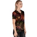 fractal  Women s V-Neck Scrub Top View3