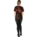 fractal  Women s V-Neck Scrub Top View4