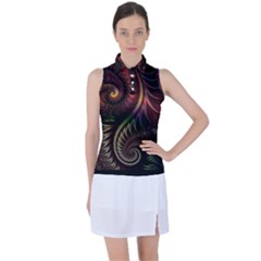 Fractal  Women s Sleeveless Polo T-shirt