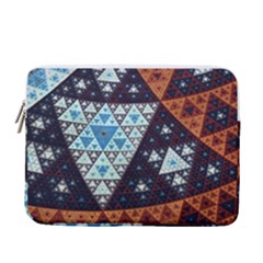Fractal Triangle Geometric Abstract Pattern 13  Vertical Laptop Sleeve Case With Pocket
