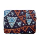 Fractal Triangle Geometric Abstract Pattern 13  Vertical Laptop Sleeve Case With Pocket View2