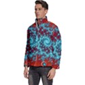 Fractal Pattern Background Men s Puffer Bubble Jacket Coat View2