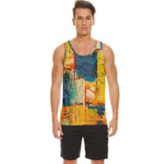 Wall Art Men s Wide Collar Tank Top