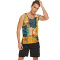 Wall Art Men s Wide Collar Tank Top View3
