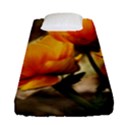 Yellow Butterfly Flower Fitted Sheet (Single Size) View1