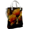 Yellow Butterfly Flower Canvas Messenger Bag View2