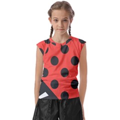 Abstract-bug-cubism-flat-insect Kids  Raglan Cap Sleeve T-shirt