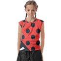 Abstract-bug-cubism-flat-insect Kids  Raglan Cap Sleeve T-Shirt View1