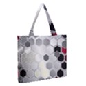Honeycomb Pattern Zipper Medium Tote Bag View2