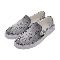 Science Formulas Women s Canvas Slip Ons