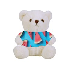 Watermelon Blue Background Full Print Cuddly Teddy Bear