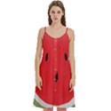 Watermelon Pillow Fluffy Women s Spaghetti Strap Pullover Cami Dress View1