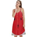 Watermelon Pillow Fluffy Women s Spaghetti Strap Pullover Cami Dress View2