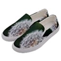 White Flower Men s Canvas Slip Ons View2