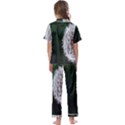 White Flower Kids  Satin Short Sleeve Pajamas Set View2