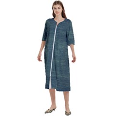 Wooden Wall Women s Cotton 3/4 Sleeve Nightgown