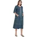 Wooden Wall Women s Cotton 3/4 Sleeve Nightgown View3