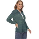 Wooden Wall Zip Up Long Sleeve Blouse View3