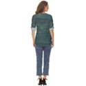 Wooden Wall Zip Up Long Sleeve Blouse View4