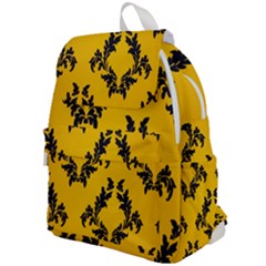 Yellow Regal Filagree Pattern Top Flap Backpack