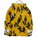 Yellow Regal Filagree Pattern Top Flap Backpack View3