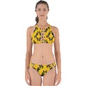 Yellow Regal Filagree Pattern Perfectly Cut Out Bikini Set View1