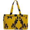 Yellow Regal Filagree Pattern Canvas Work Bag View2