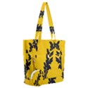 Yellow Regal Filagree Pattern Everyday Shoulder Bag with Pouch Bag View1