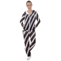 Zebra Zebra Pattern Zebra Fur Zebra Print Strip Women s Tracksuit